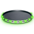 Round Light Up Serving Tray w/ Green LED Light